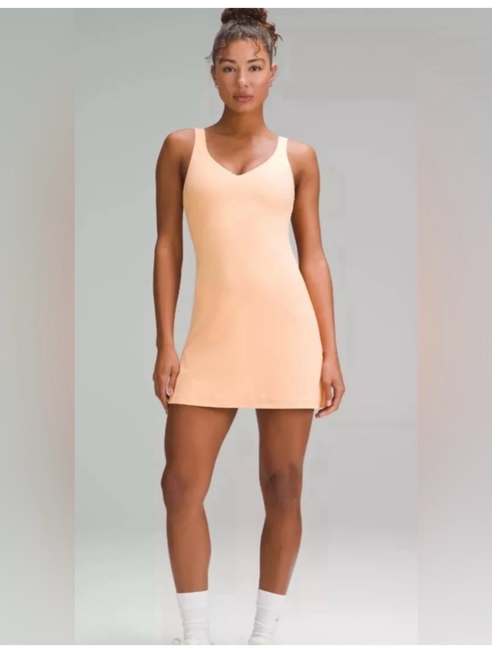 Lululemon Peach V-Neck Tank Mini Dress, skort size 4